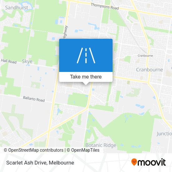 Scarlet Ash Drive map