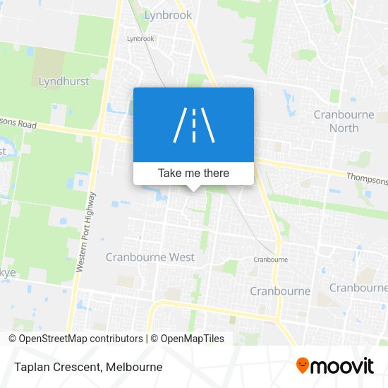 Taplan Crescent map