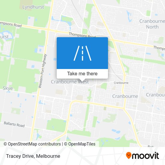 Tracey Drive map