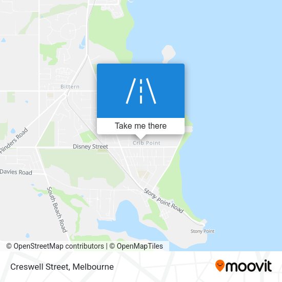 Creswell Street map