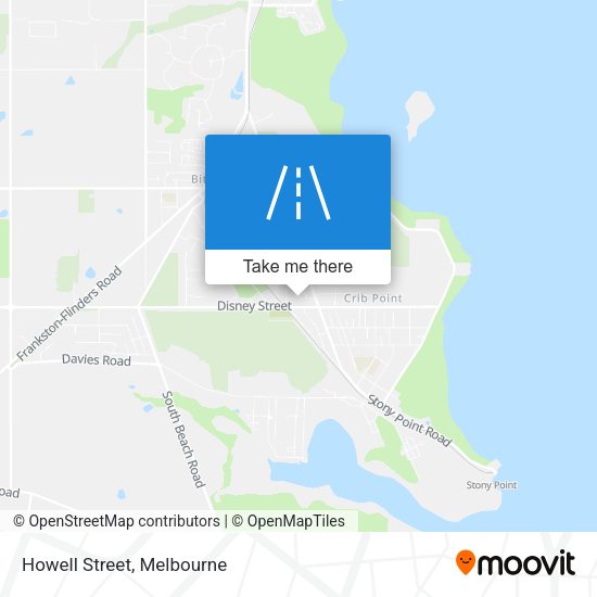 Howell Street map