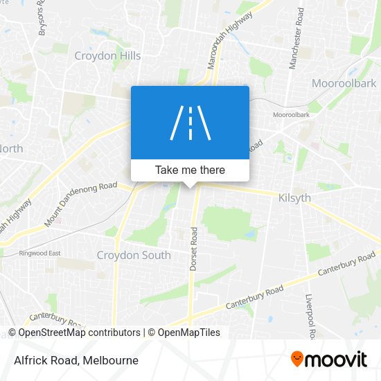Alfrick Road map