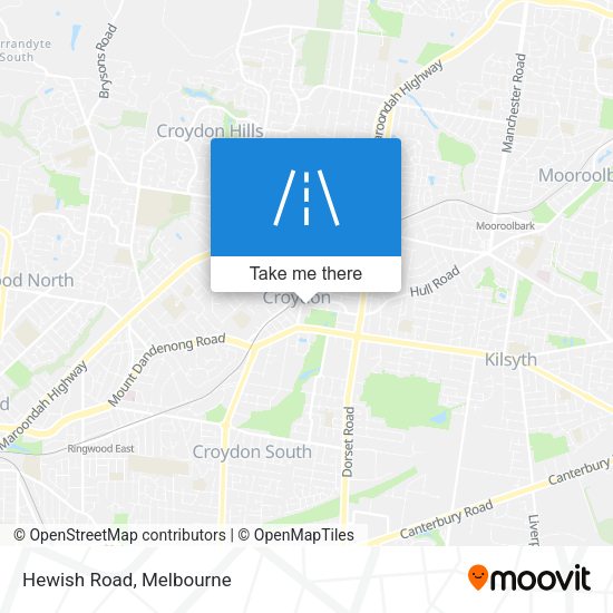 Hewish Road map