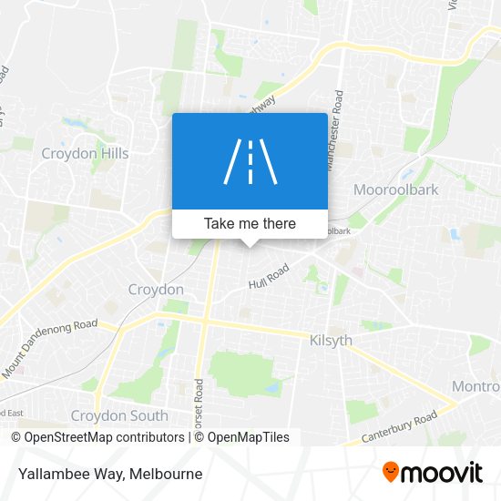 Yallambee Way map