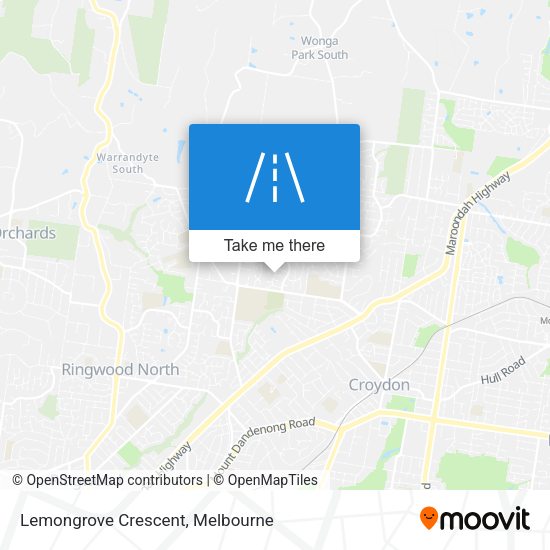 Lemongrove Crescent map
