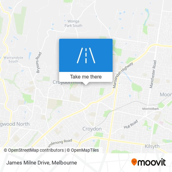 Mapa James Milne Drive