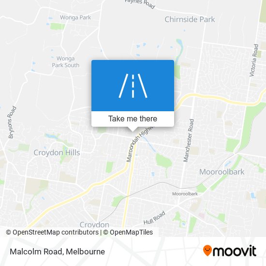 Mapa Malcolm Road