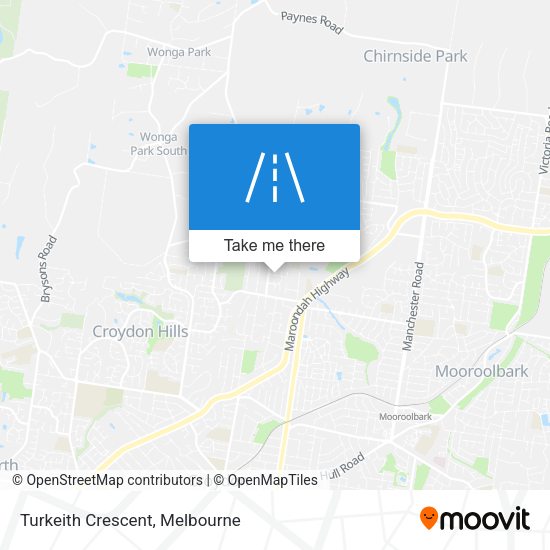 Turkeith Crescent map