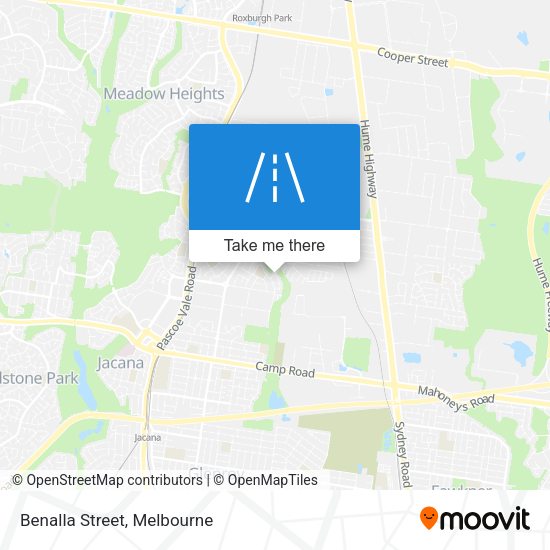 Benalla Street map