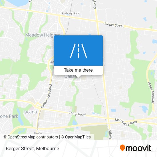 Berger Street map