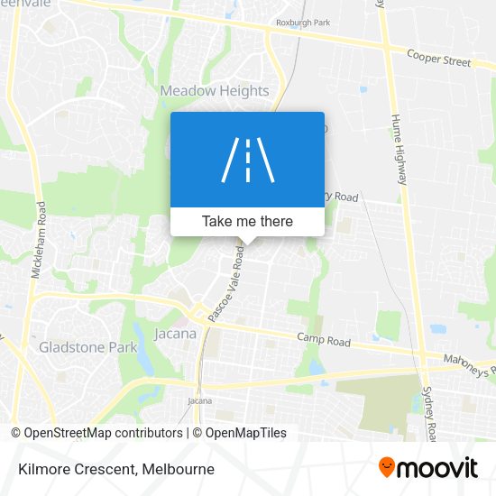 Kilmore Crescent map