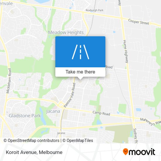 Koroit Avenue map