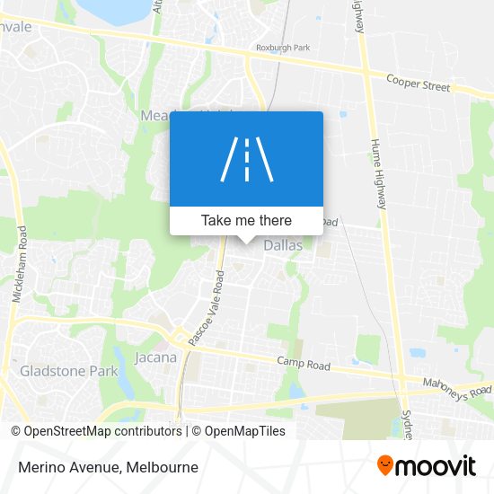 Merino Avenue map