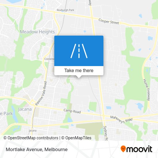 Mortlake Avenue map