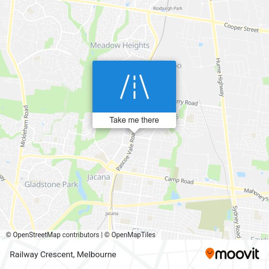 Railway Crescent map