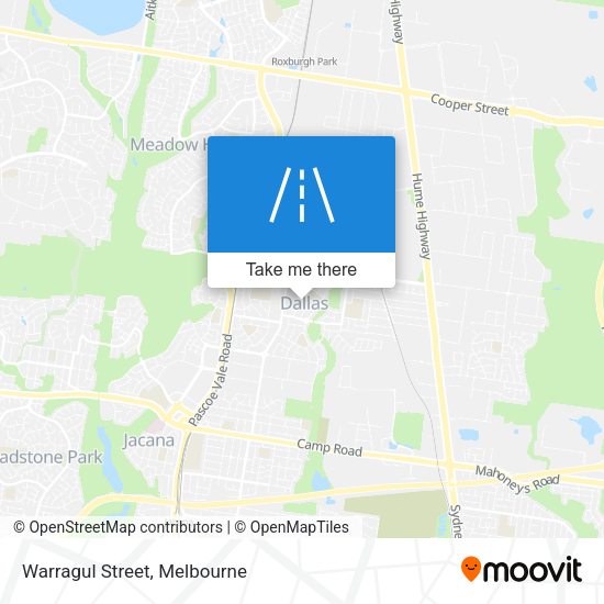 Warragul Street map