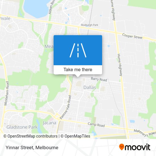 Yinnar Street map