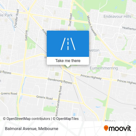 Balmoral Avenue map