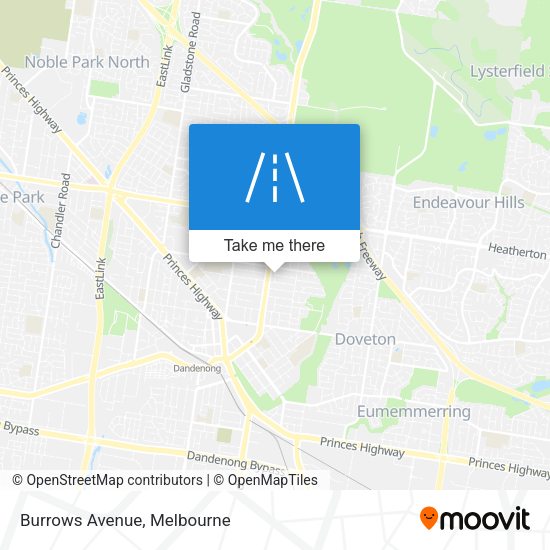 Burrows Avenue map