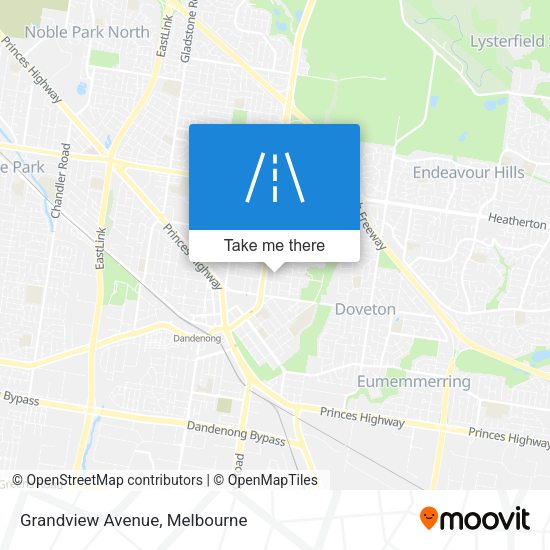 Grandview Avenue map