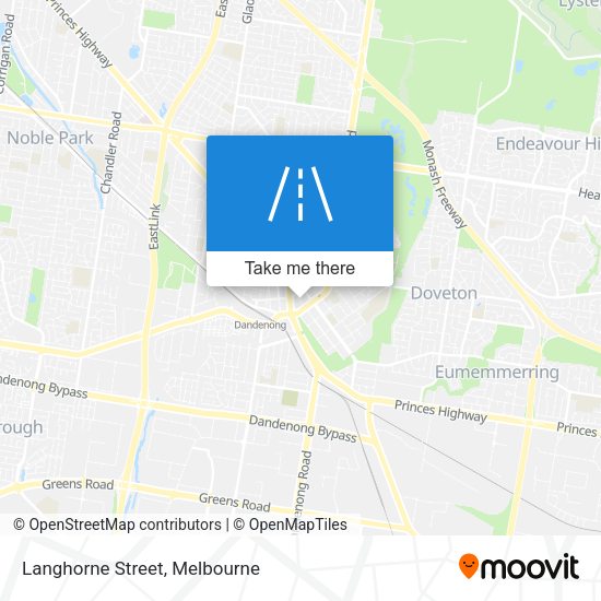 Langhorne Street map