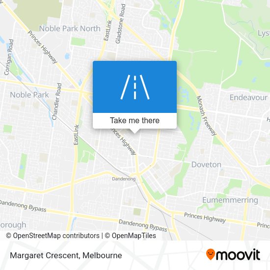Margaret Crescent map