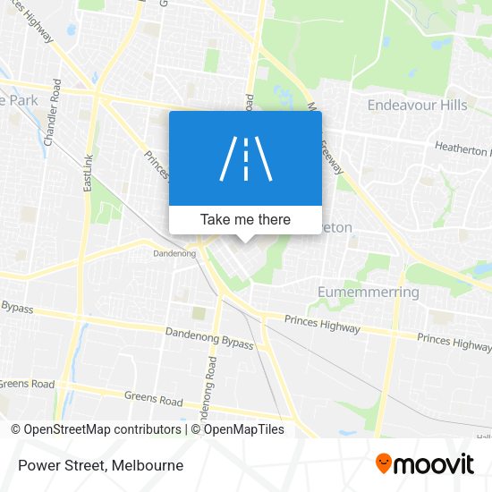 Power Street map