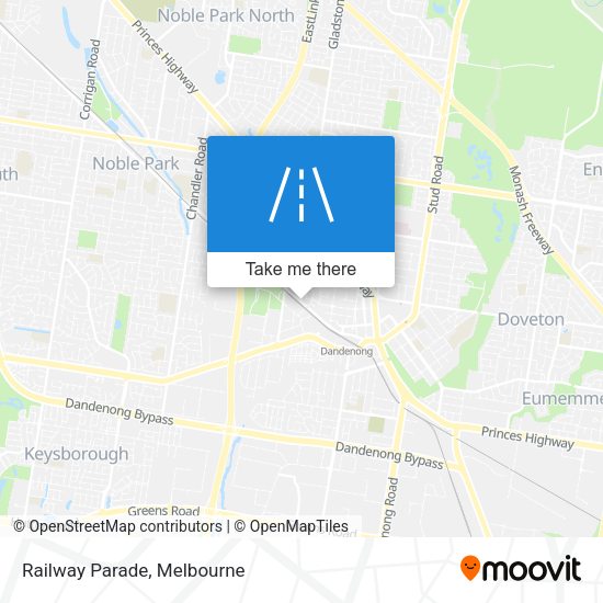 Railway Parade map