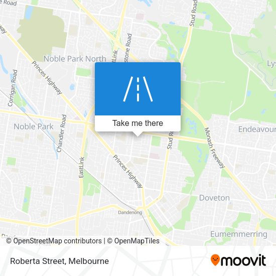 Roberta Street map