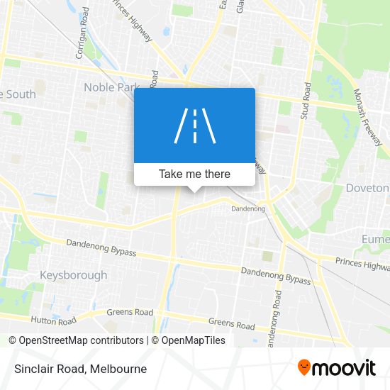 Sinclair Road map