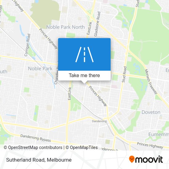 Sutherland Road map