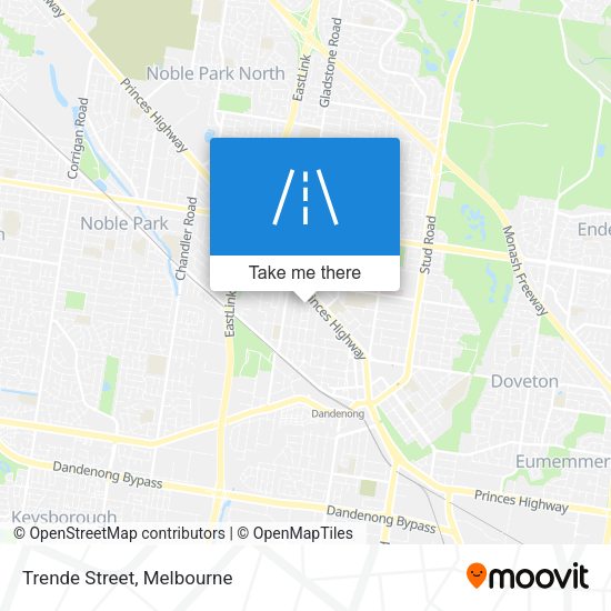 Trende Street map
