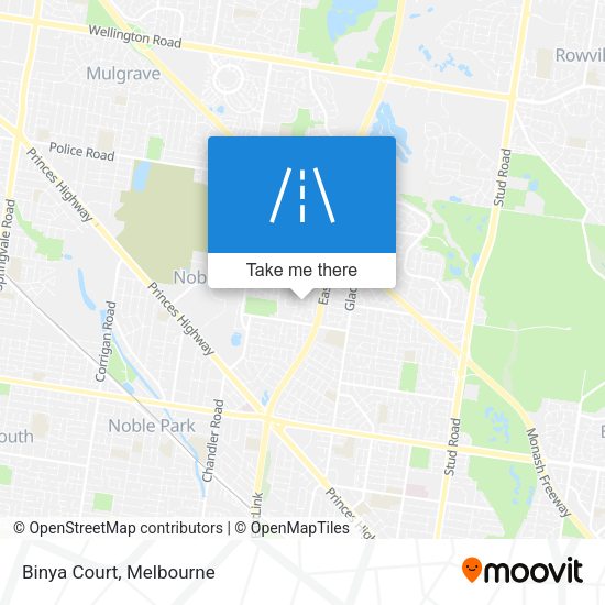 Binya Court map
