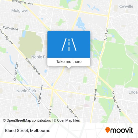 Bland Street map