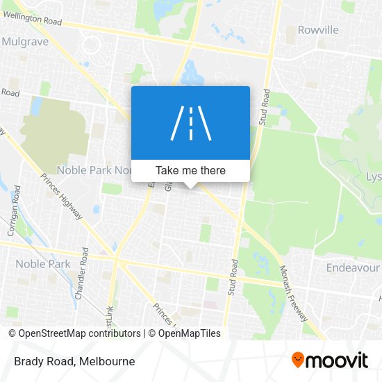 Brady Road map
