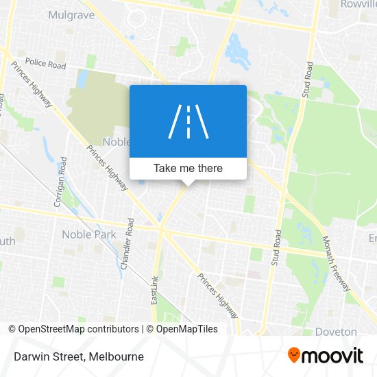 Darwin Street map
