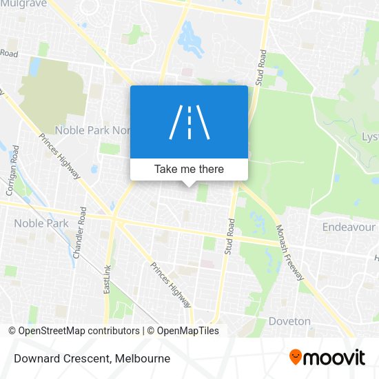Downard Crescent map