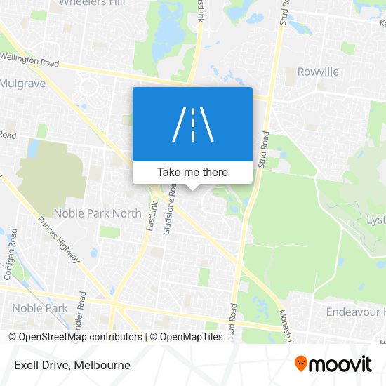 Exell Drive map