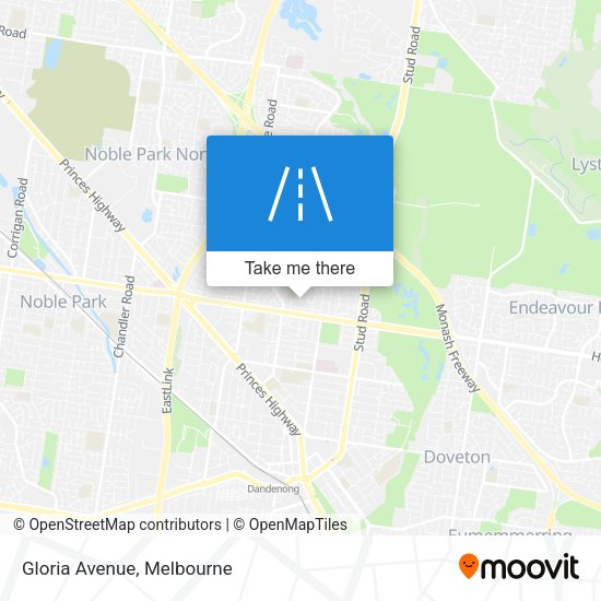Gloria Avenue map