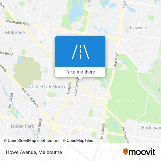 Howe Avenue map
