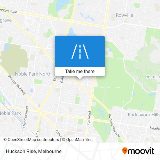 Huckson Rise map