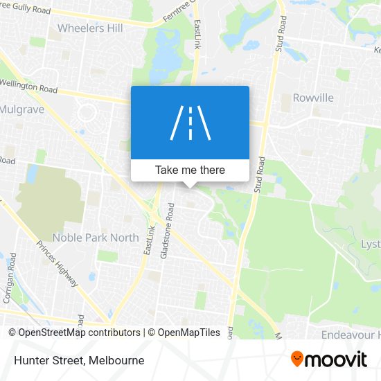 Hunter Street map