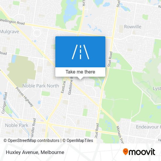 Huxley Avenue map