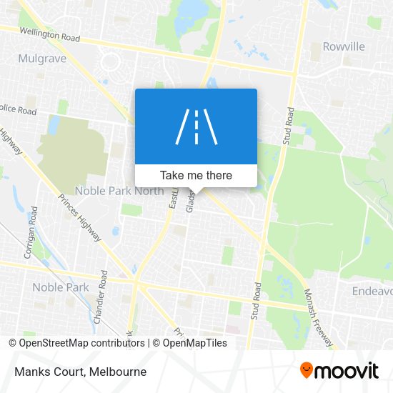 Manks Court map