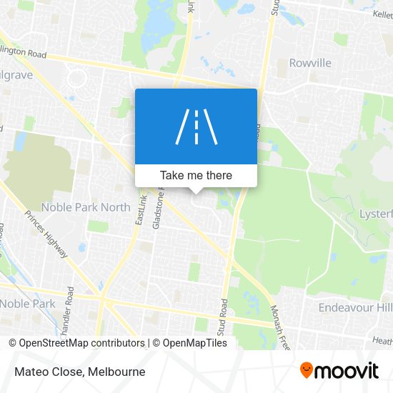 Mateo Close map