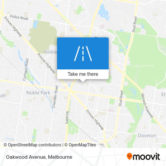 Oakwood Avenue map