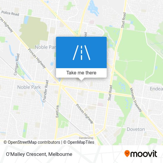 O'Malley Crescent map