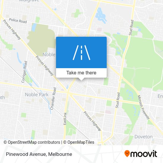 Pinewood Avenue map