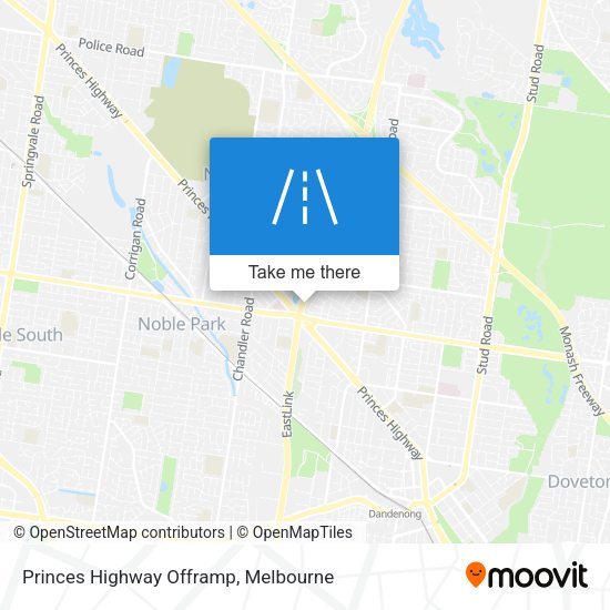 Princes Highway Offramp map