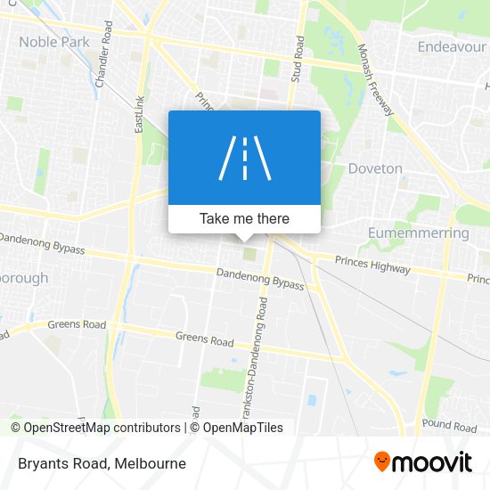Bryants Road map